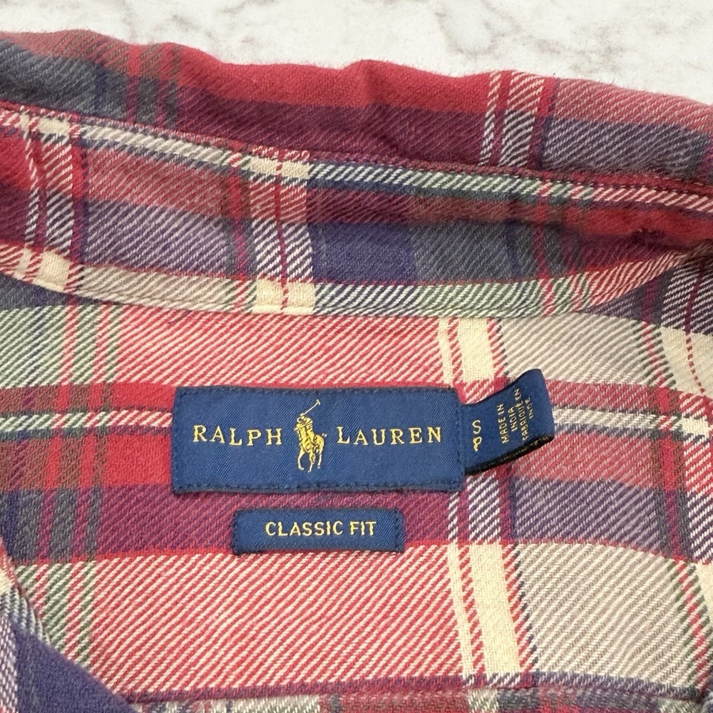 Polo Ralph Lauren Women's S Plaid Flannel Button Down Shirt - Picture 5 of 12